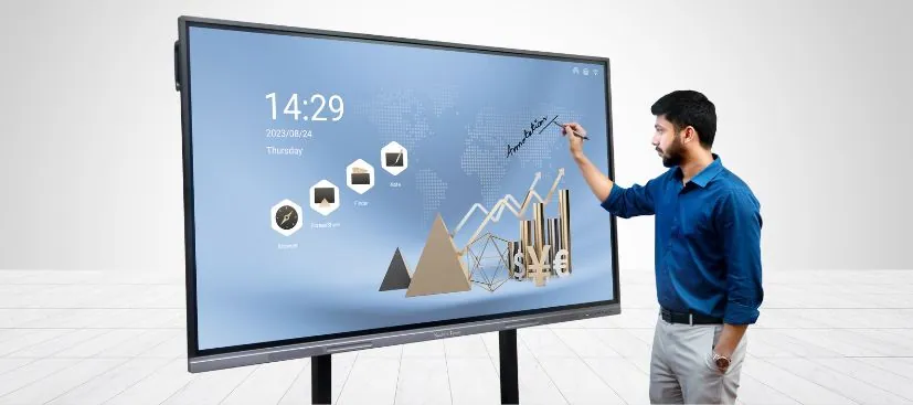 SNL Interactive Flat Panel in a classroom