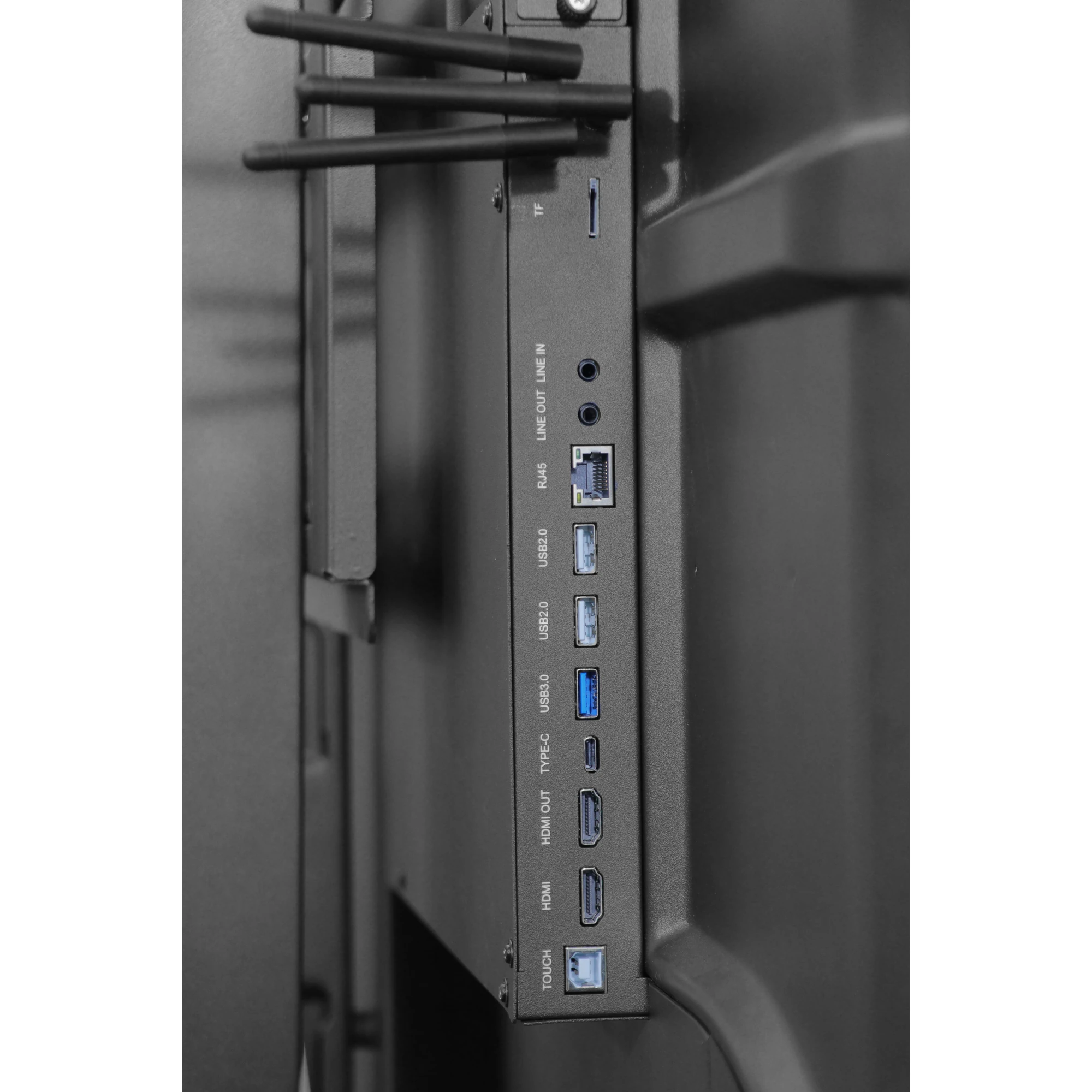 SNL 55 inch IFP touch, HDMI, USB, RJ45 and audio ports