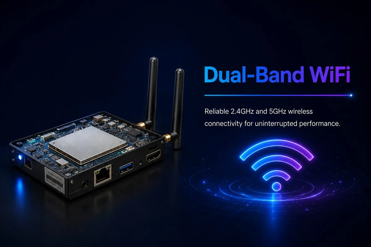 Dual-band WiFi connectivity on a SNL IFP for classrooms