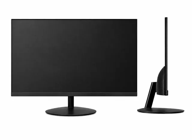 Secondary monitor at the presenter's desk
